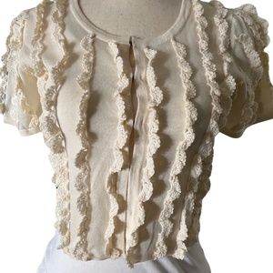 Reiss ruffled top